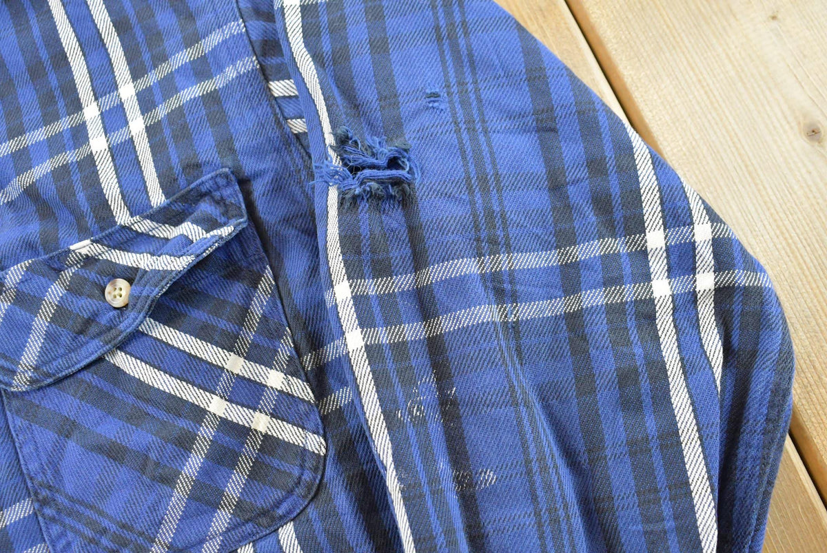 Vintage 2000s Carhartt Plaid Button Up Flannel Shirt Men's L