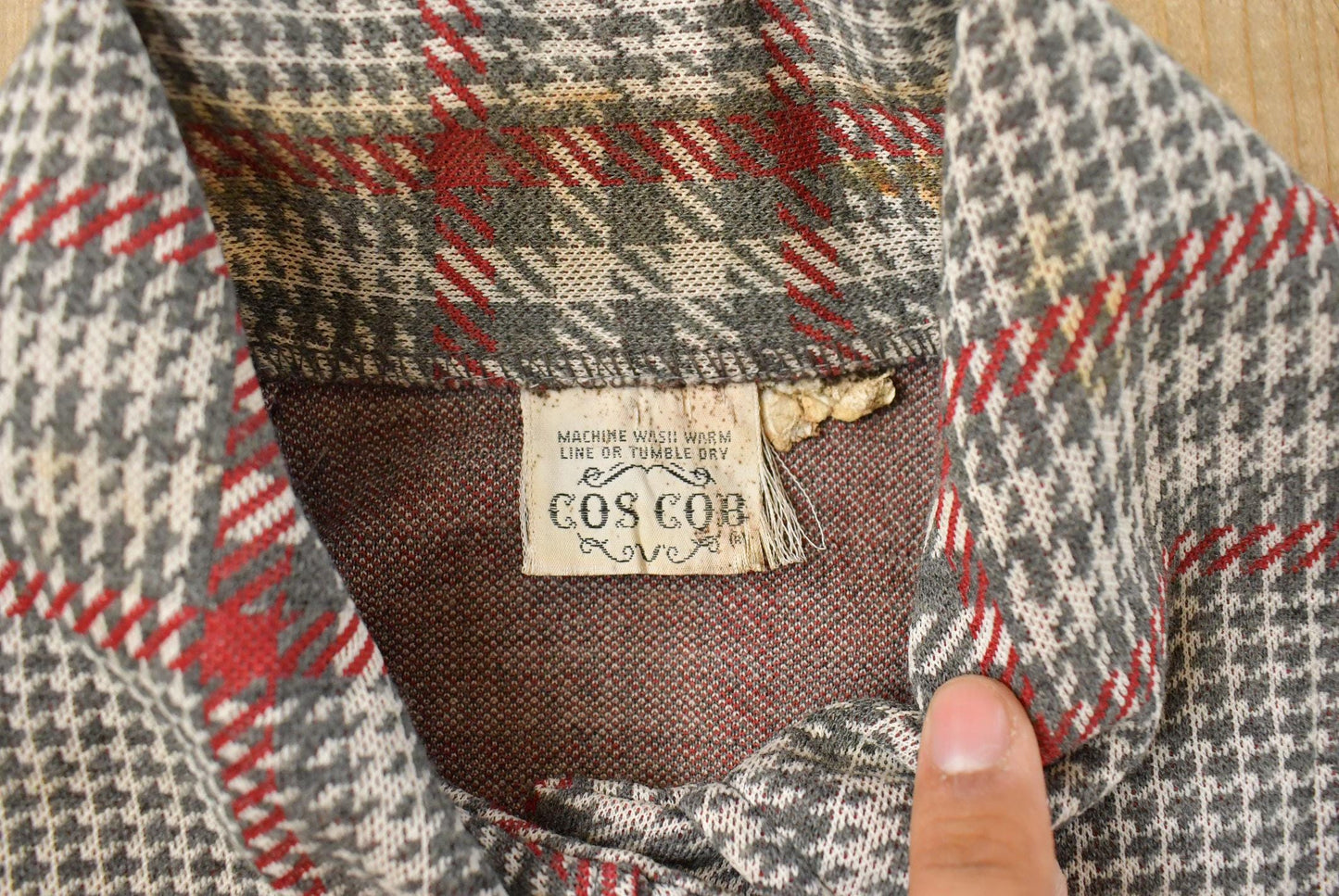 Vintage 1960s Cos Cob Houndstooth Sport Coat Jacket Women's S