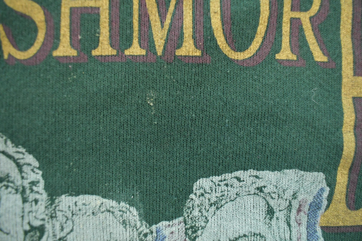 Vintage 1990s Mount Rushmore South Dakota Graphic Travel Crewneck Sweatshirt Men's M