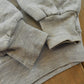 Vintage 1990s Bronzini Blank Grey Thermal Lined Full Zip Hoodie Men's L