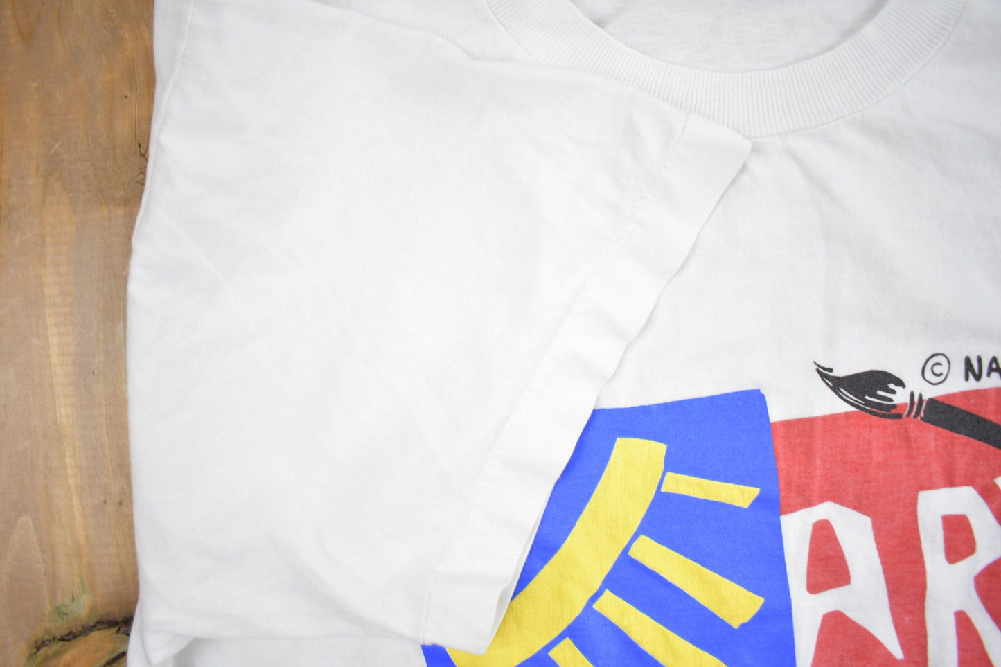 Vintage 1990s Paris Art Graphic T Shirt Men's Medium