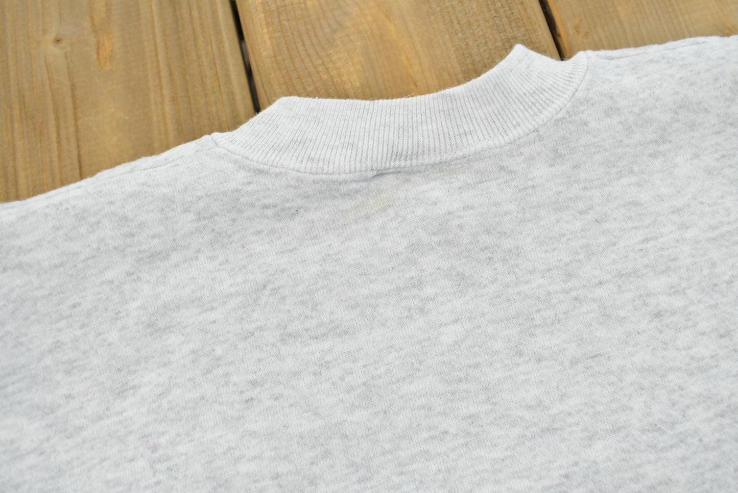 Vintage 1990s Lee Heavyweight Blank Grey Crewneck Sweatshirt Men's M