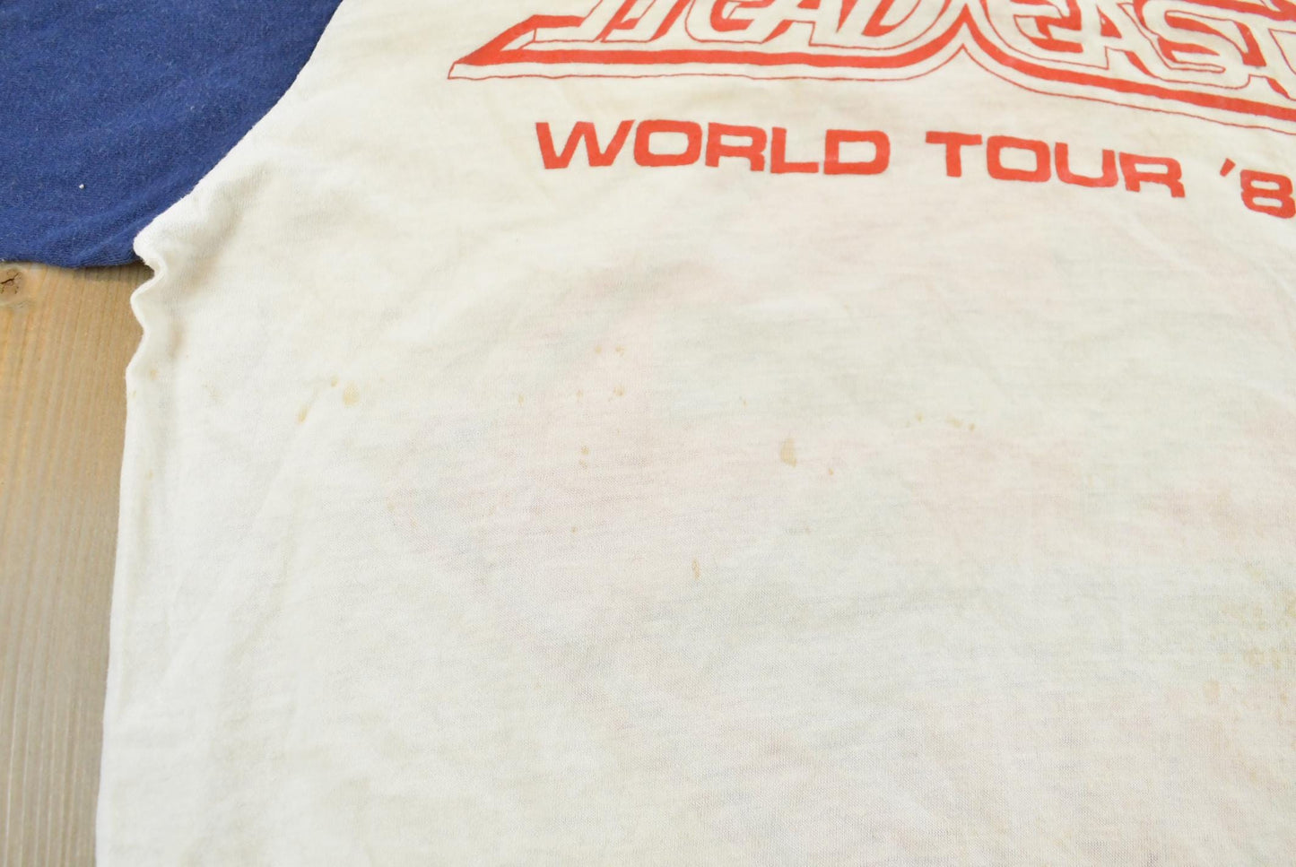 Vintage 1980 Head East Live World Tour Raglan Band T-Shirt Mens S