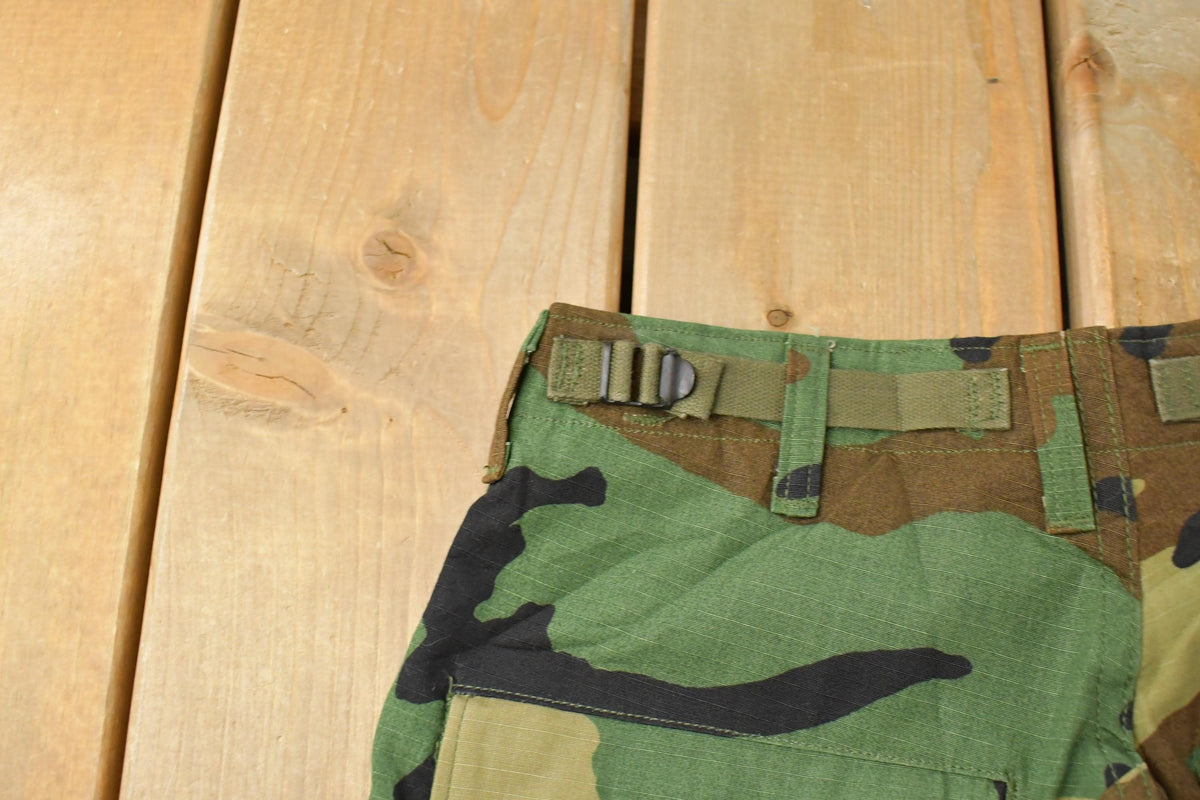 Vintage 2000s Army Woodland Camouflage Cropped Cargo Pants Men's 27 x 20