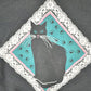 Vintage 1980s Lace Cat Collared Crewneck Sweatshirt Women's L