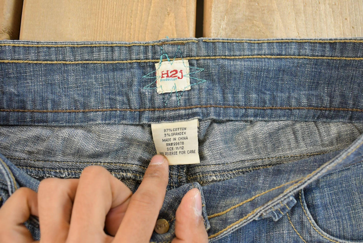 Vintage Y2K H2J Low Rise Flare Denim Jeans Women's 32 x 32