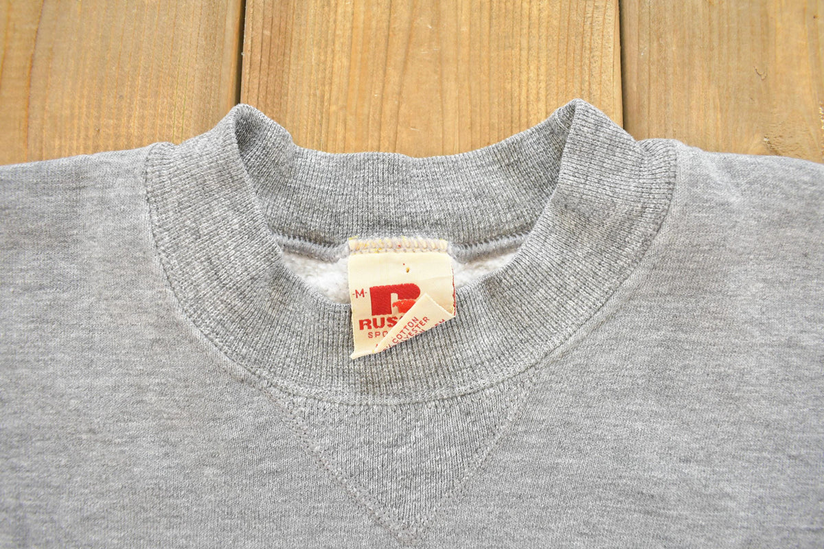 Vintage 1970s Russell Blank Heather Grey Crewneck Sweatshirt Men's M