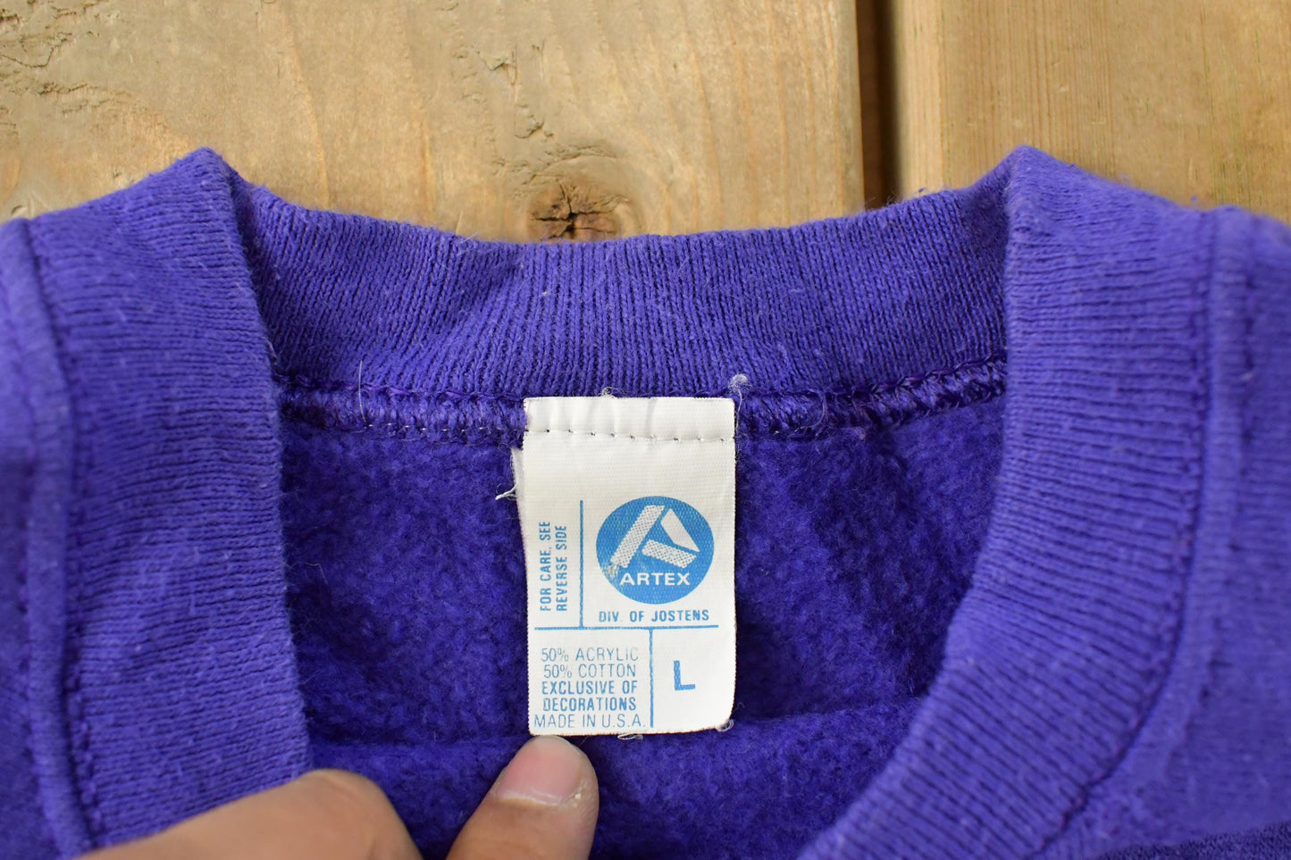 Vintage 1980s Texas Christian University Collegiate Crewneck Sweatshirt Men's M