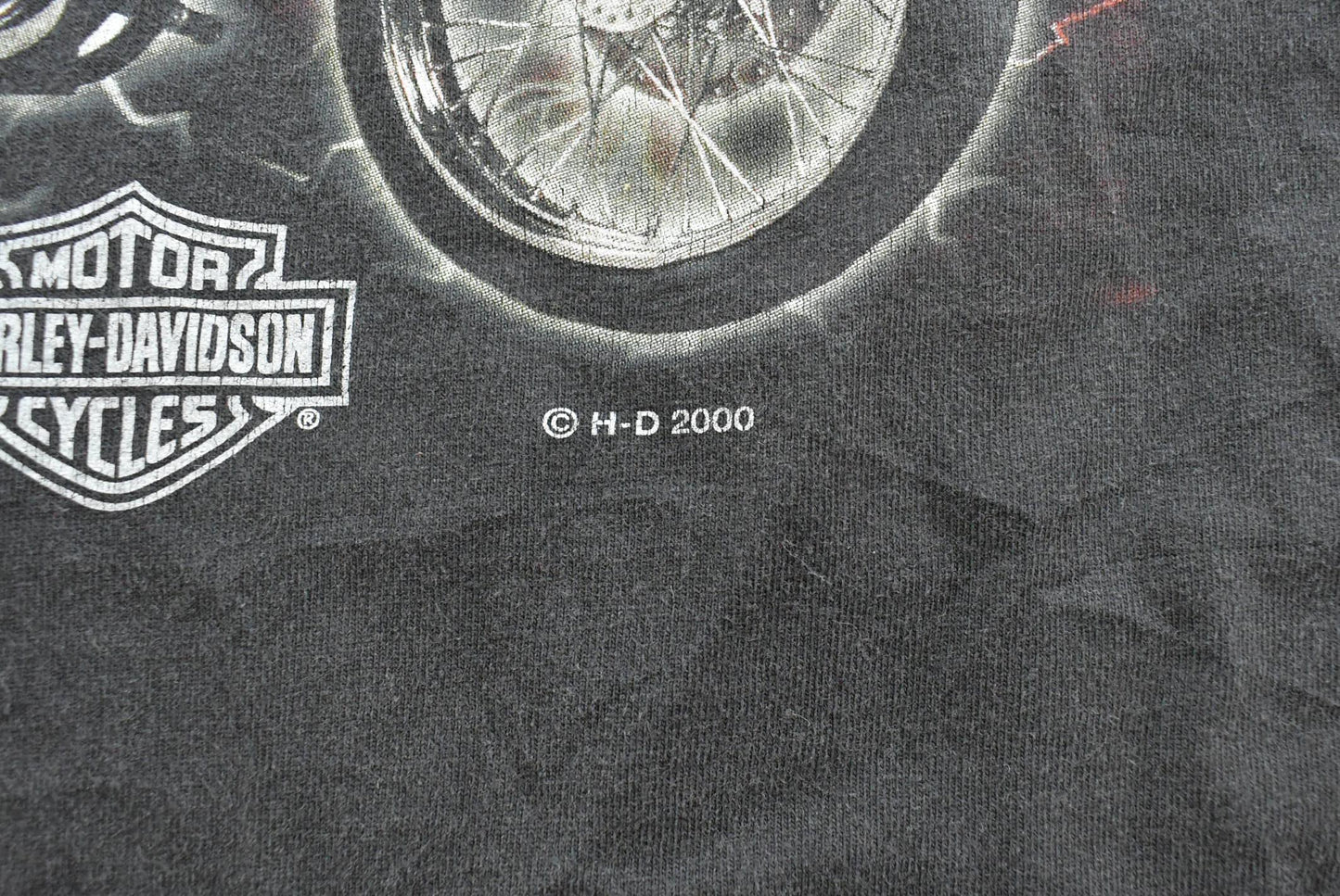 Vintage 2000 Harley Davidson Niagara Ontario Canada Wolf T-Shirt Men's XL