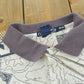 Vintage 1990s Nautica Map Print Polo Shirt Men's M