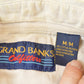 Vintage 1990s Grand Banks Outfitters Rugby Quarter Button Up Long Sleeve Polo Shirt Men's L
