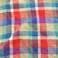 Vintage 1980s Crazy Horse Knit Plaid Crewneck Sweater Men's XS