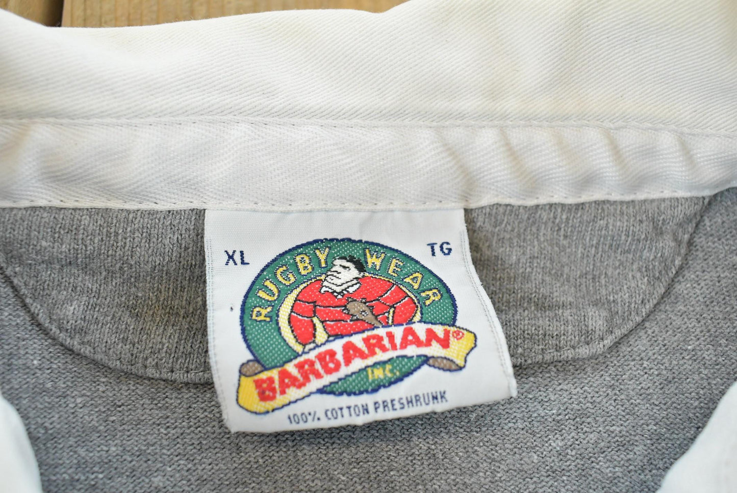 Vintage 1990s Barbarian Georgetown University Rugby Shirt Mens L