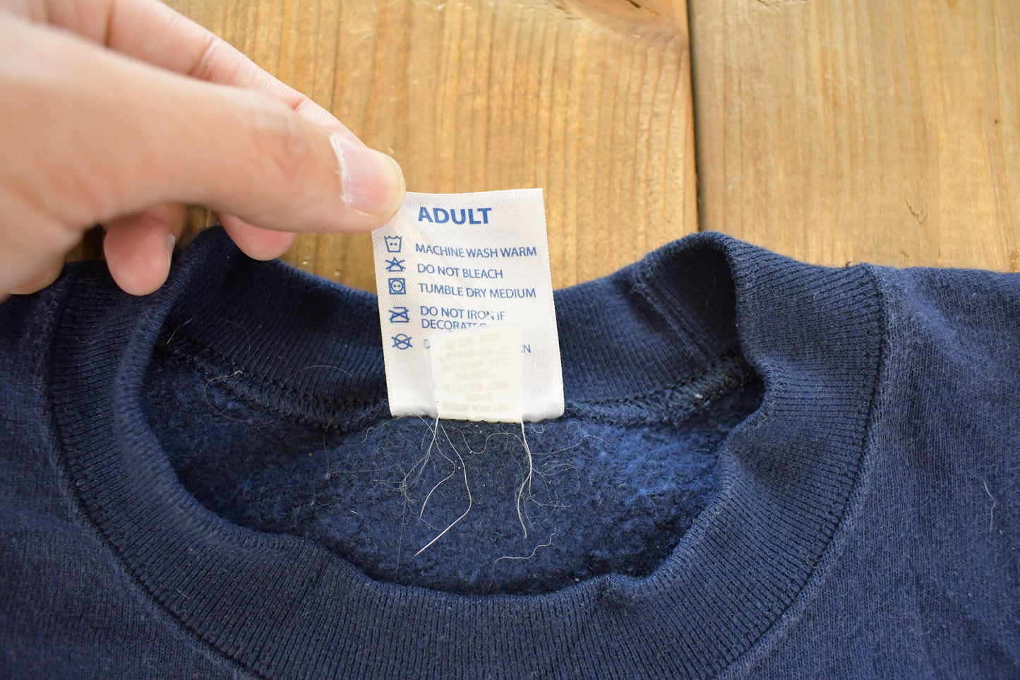 1990s Vintage Navy Spell Out Naval Crewneck Sweatshirt Men's S