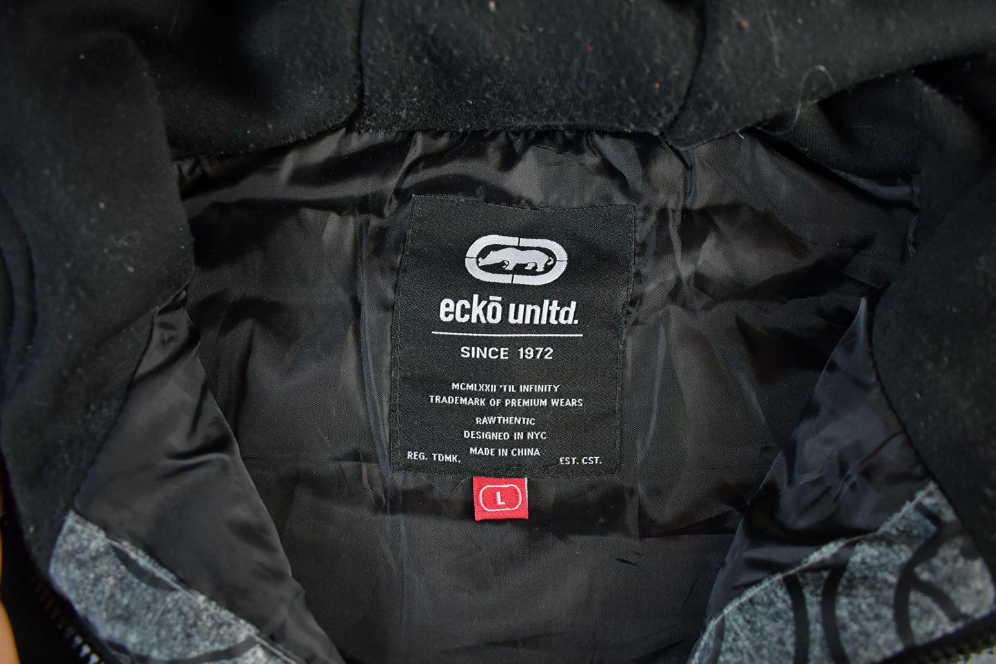 Vintage Y2K Ecko Unltd Hooded Jacket Men's Large