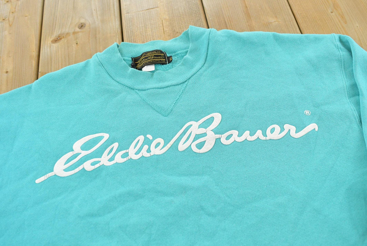 Vintage 1990s Eddie Bauer Spellout Crewneck Sweatshirt Men's M