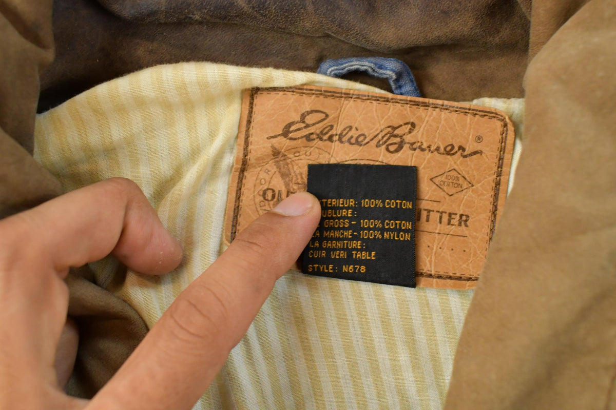 Vintage 1990s Eddie Bauer Hunting Field Jacket Men's Large Men's Medium