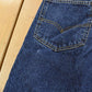 Vintage 1990s Levi's Two Horse Leather Tab Denim Dark Blue Jeans Men's 34 x 28