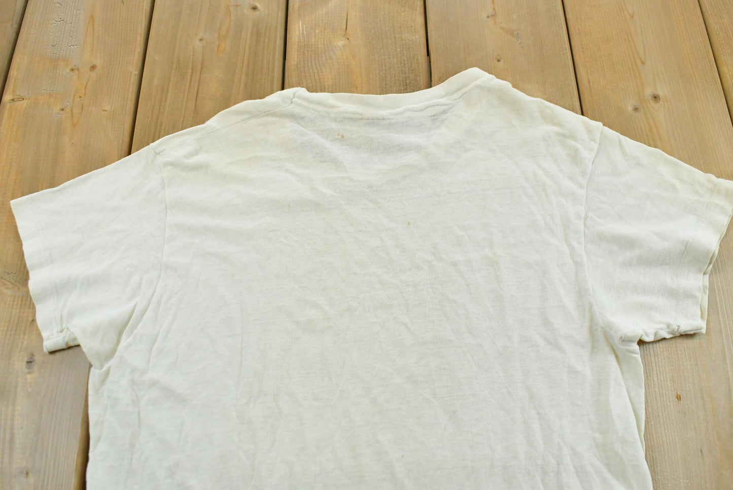 True Vintage 1970s Hanes Blank White T-Shirt Men's S
