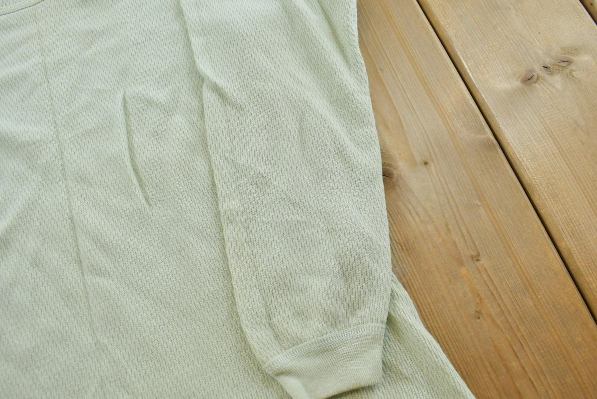 Vintage 2000s Lady Morgan Arctex Mint Green Thermal Long Sleeve T-Shirt Women's XL