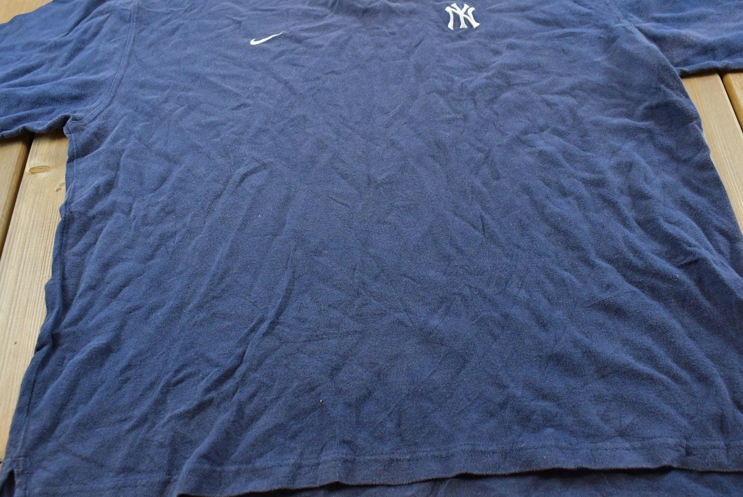 Vintage 1990s Nike Team New York yankees Embroidered Logo Polo Shirt Men's XL