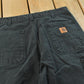 Vintage 2000s Carhartt Black Canvas Pants Men's 31 x 30