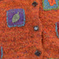 Vintage 1990s PBJ Sport Abstract Knit Cardigan Sweater Women's Medium