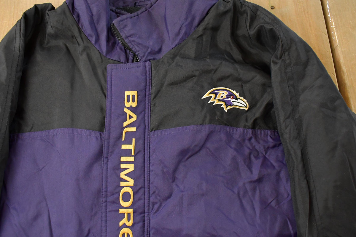 Vintage 1990s Baltimore Ravens NFL Logo Athletic Football Jacket Men's XL