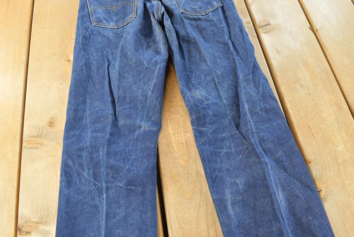 Vintage 1980s Faded Levi's Orange Tab 505 Regular Straight Fit Denim Blue Jeans Men's 28 x 32