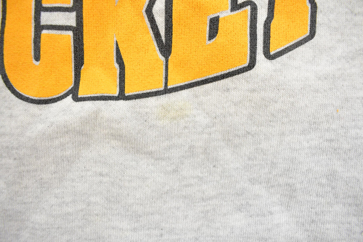 Vintage 1990s Hutch Hockey Graphic Collegiate Crewneck Sweatshirt Men's M
