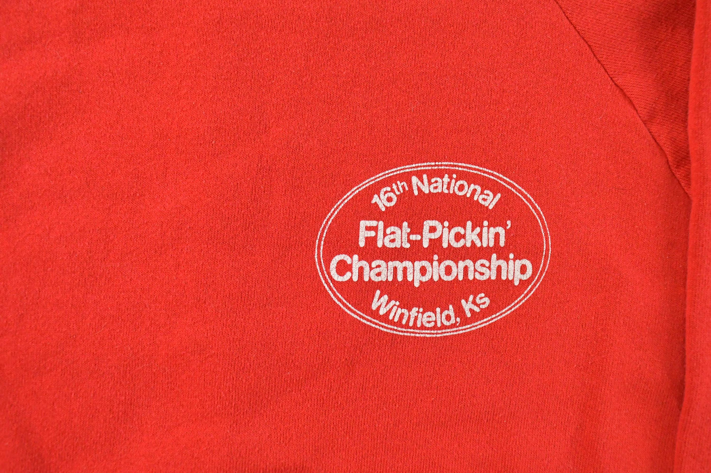 Vintage 1980s Guitar Flat Picking Competition Crewneck Sweatshirt Men's M