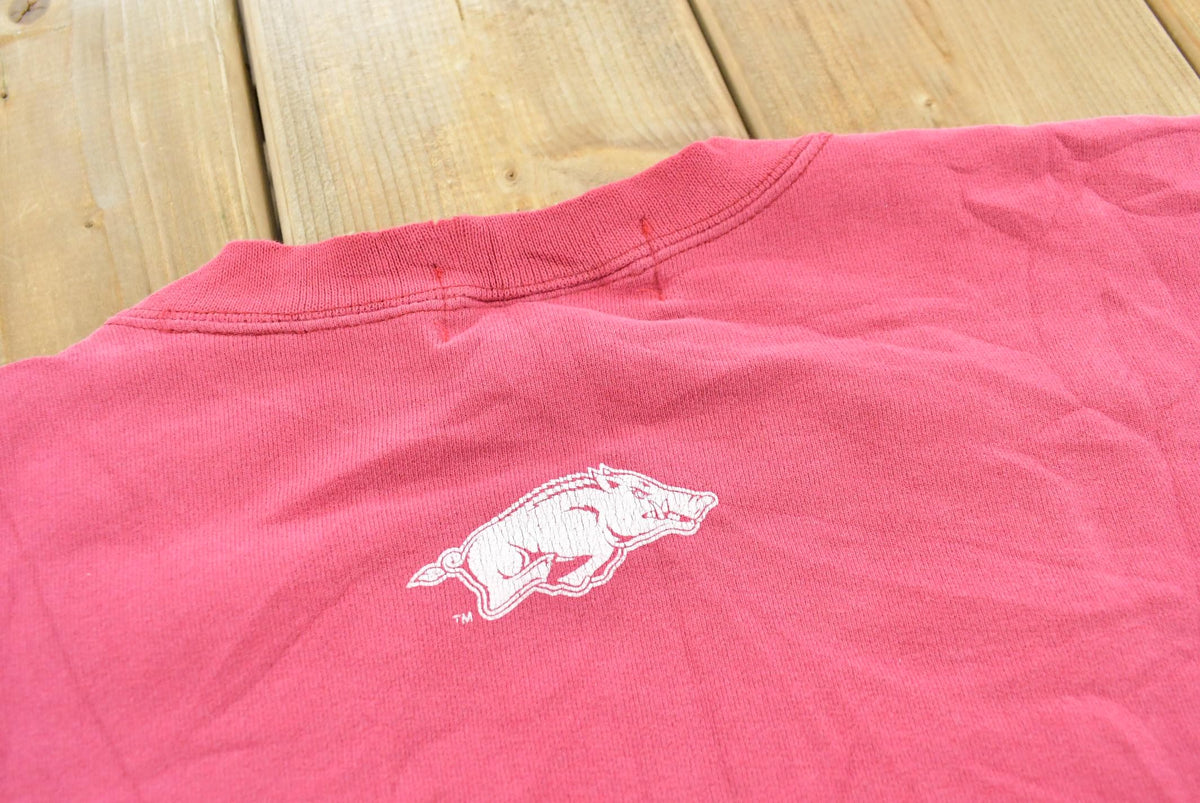 Vintage 1990s University of Arkansas Razorbacks Call Those Hogs Collegiate Sweatshirt Men's XL