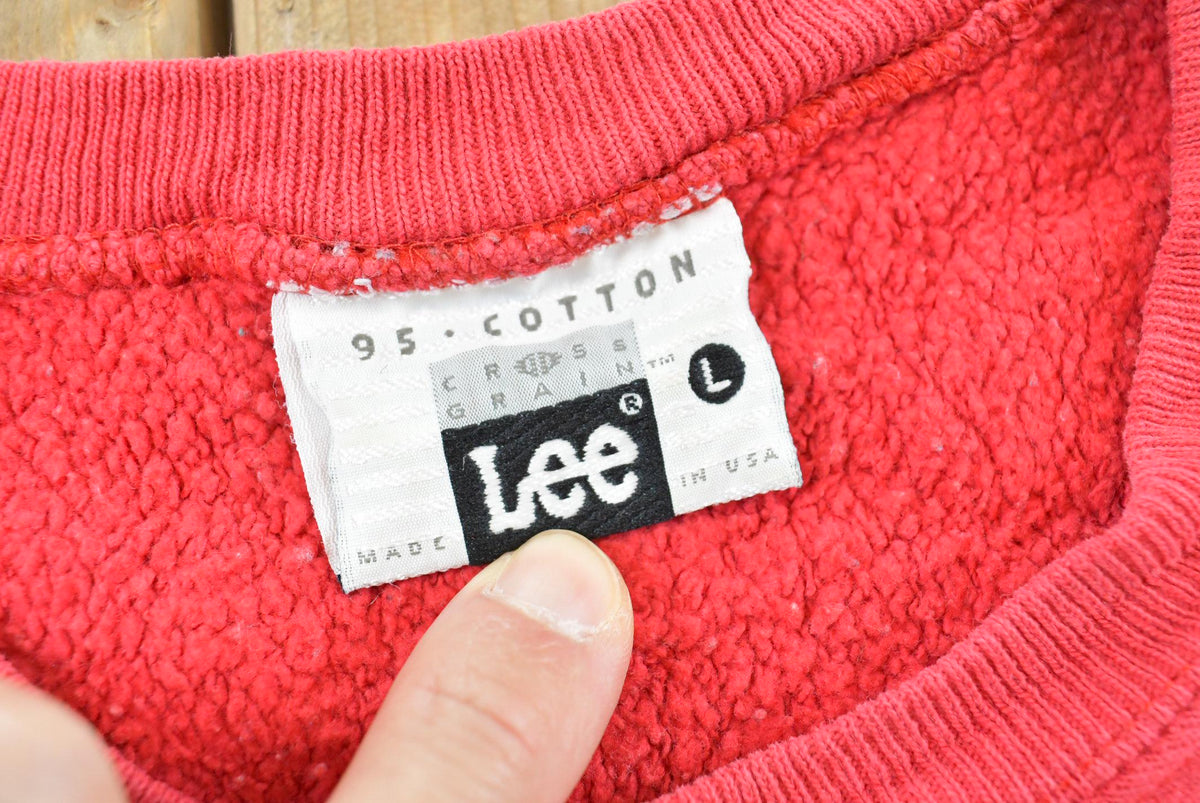 1990s Lee Cross Grain Acadia National Park Reverse Weave Style Souvenir Crewneck Sweatshirt Men's Men's Large