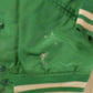 Vintage 1980s Boston Celtics NBA Embroidered Snap Button Satin Bomber Jacket Men's Large