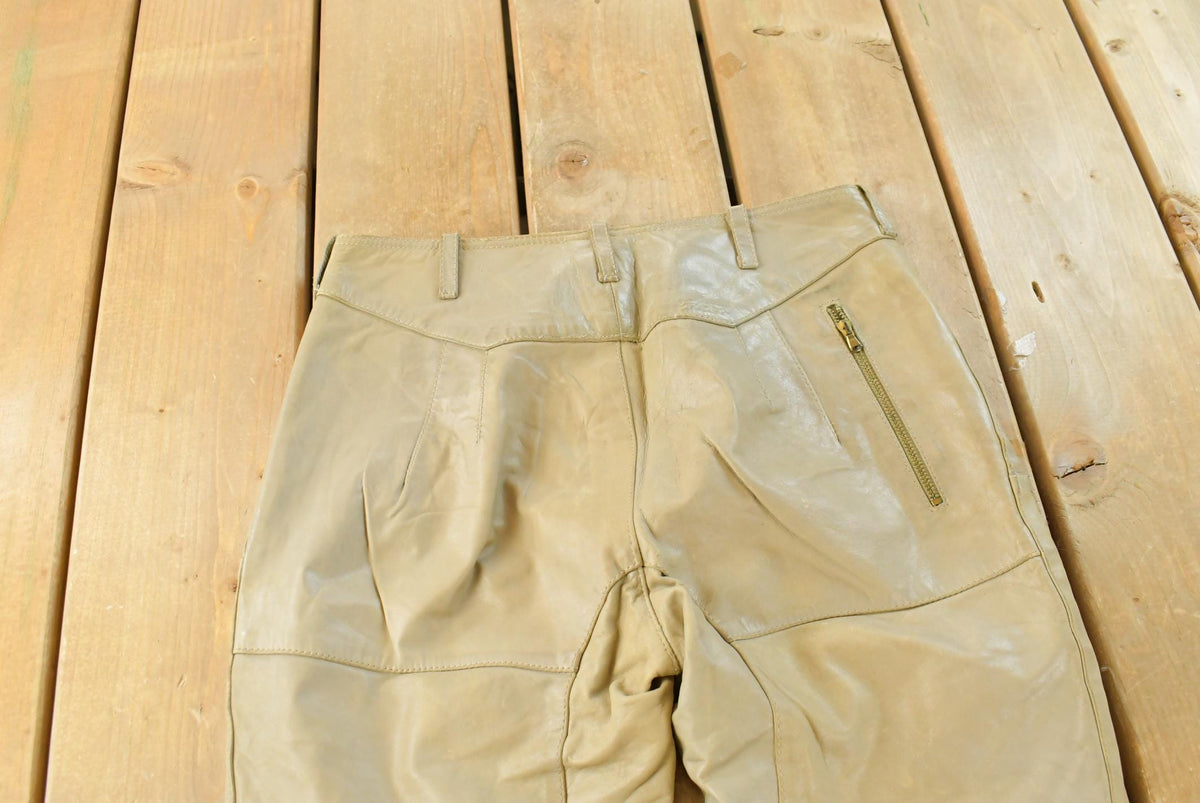 Vintage 2000s Leather Motorcycle Pants Women's 28 x 29
