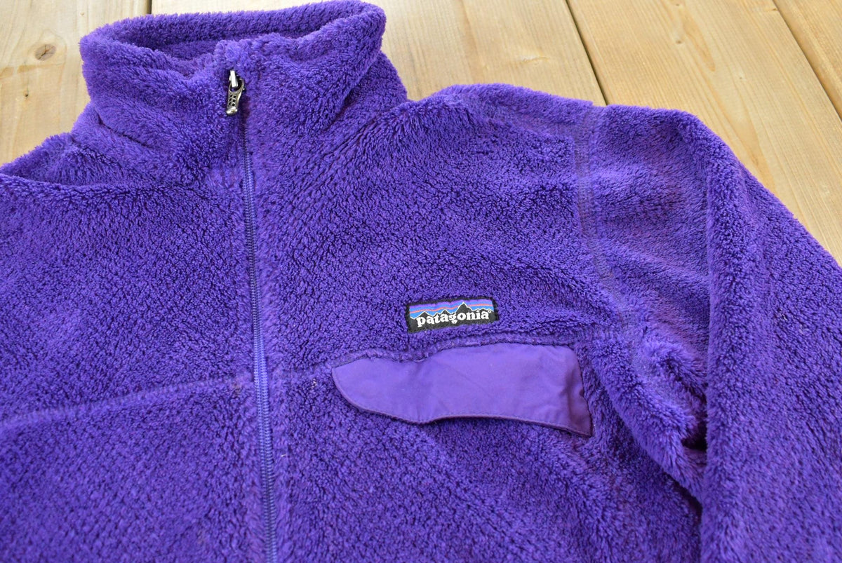 Vintage 2000s Patagonia Fleece Outdoorsman Full Zip Sweater Women's M
