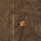 Vintage 2000s Carhartt Distressed Canvas Hooded Jacket Men's XL