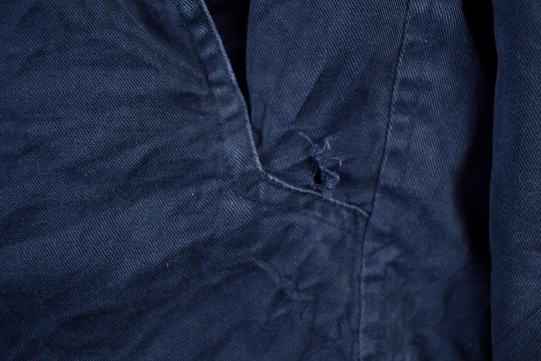 Vintage 1990s Aberdeen Chore Coat Leather Collar Jacket Men's L