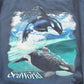 Vintage 1990s Sea World Orca Whale Graphic Crewneck Sweatshirt Men's M