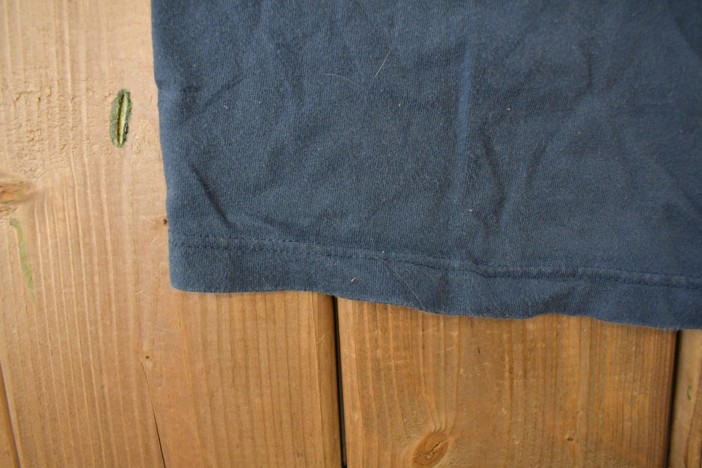 Vintage 1990s Towncraft Blank Navy Blue Pocket T-Shirt Men's L