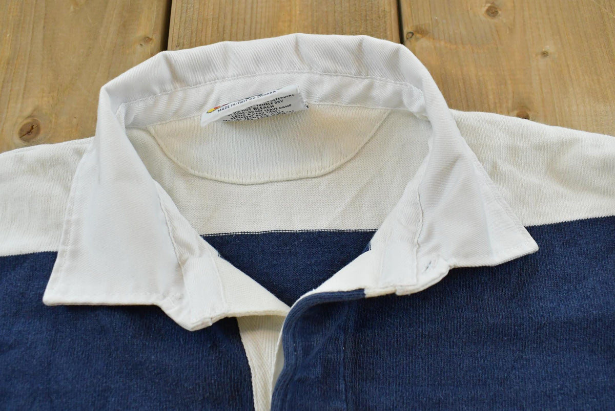 Vintage 2000s Barbarian Kennedy Catholic School Long Sleeve Rugby Polo Shirt Men's S