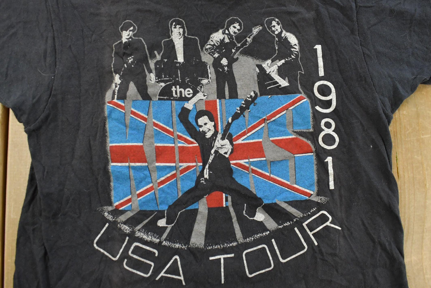 Vintage 1981 The Kinks Give The People What They Want USA Tour Band T-Shirt Men's S