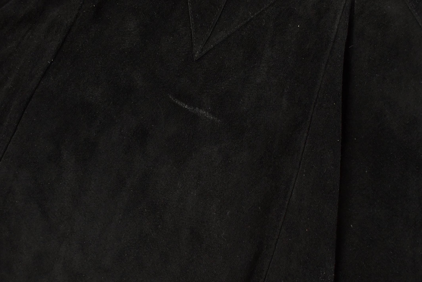 Vintage 1990s Eco by Pezzoli Suede Leather Flared Skirt Women's 27