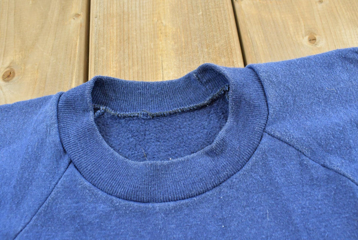 Vintage 1980s Notre Dame University Raglan Crewneck Sweatshirt Men's S