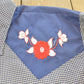 Vintage 1980s JC Penney Western Gingham Flower Embroidered Button Up Shirt Men's XL