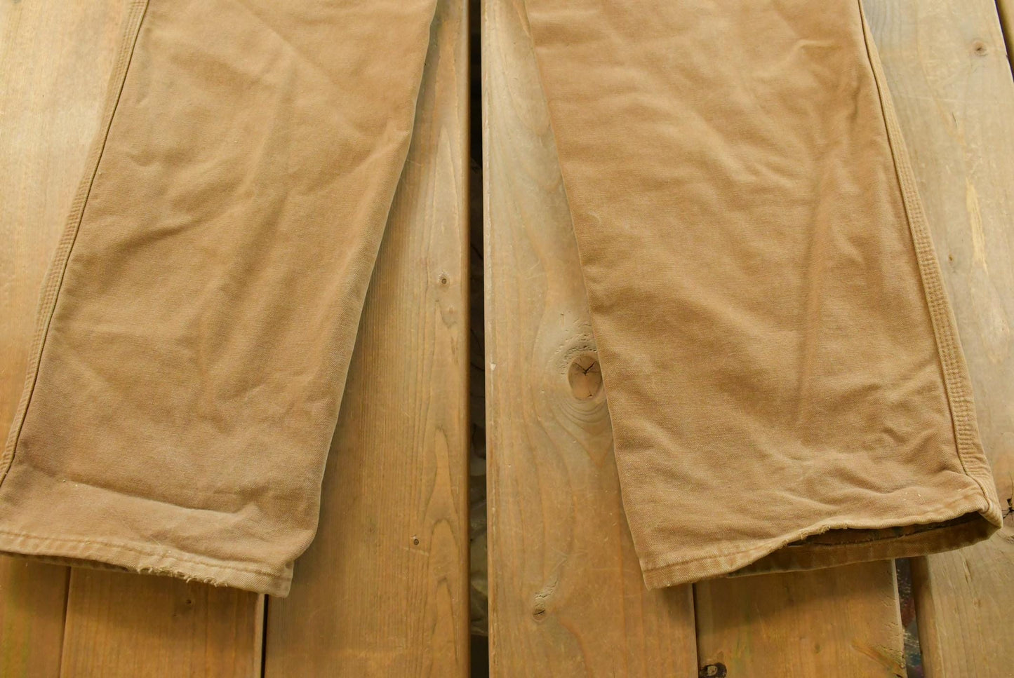 Vintage 2000s Carhartt Flannel Lined Canvas Work Pants Men's 36 x 31