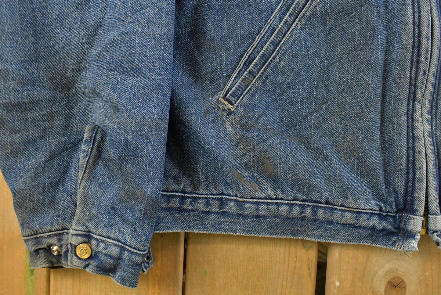 Vintage 1990s Dickies Insulated Denim Jean Jacket Men's 2XL