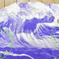 Vintage 1992 Midnight Oil Scream in Blue All Over Print Surf Concert T-Shirt Men's L