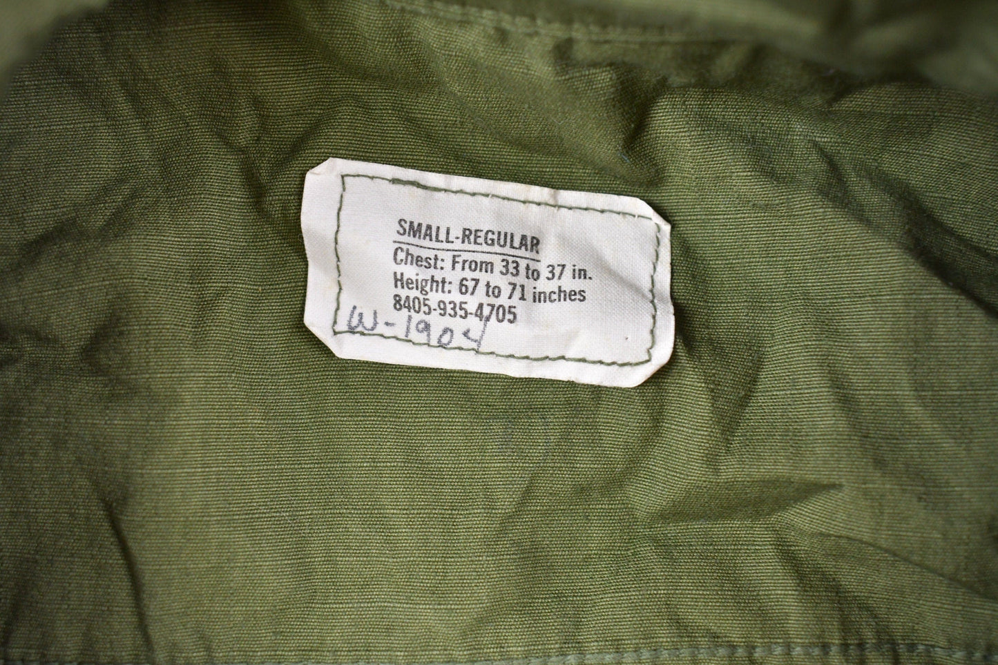 Vintage Military Button Up Jacket Men's Large