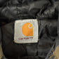 Vintage 2000s Carhartt Distressed Brown Canvas Hooded Jacket Men's L